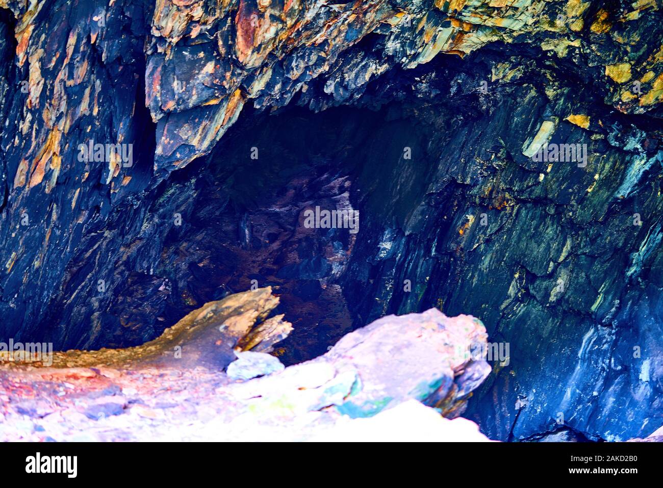 Cliffords grotta di roccia in Tsitsicama Sud Africa Foto Stock