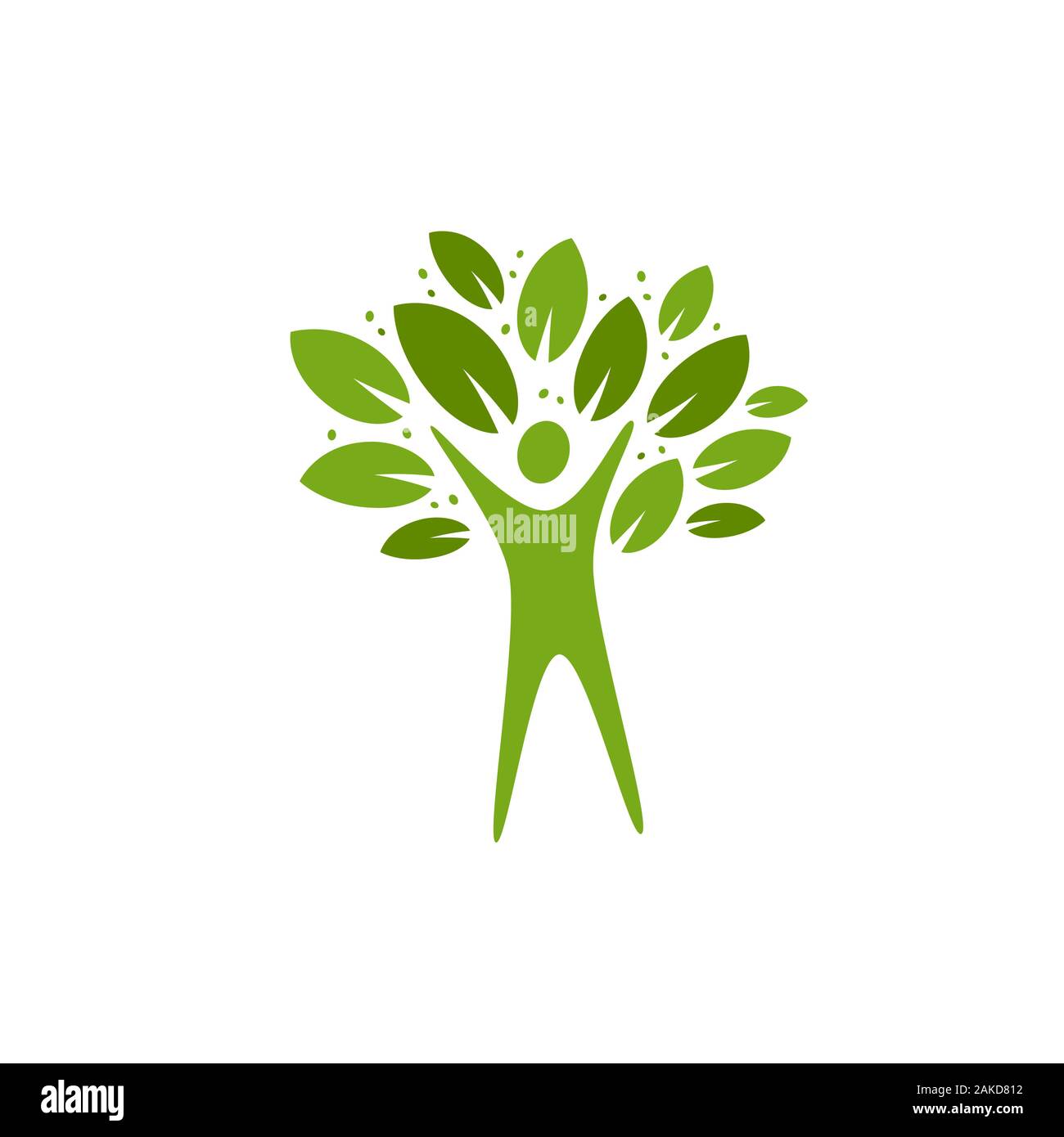 Logo ecologico. Natura, ambiente, etichetta naturale. Illustrazione vettoriale Illustrazione Vettoriale