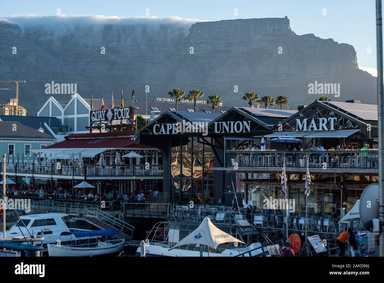 Waterfront, Table Mountain e Cape Town, Sud Africa Foto Stock