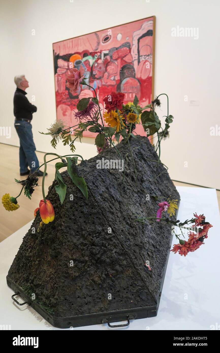 Il Museo di Arte Moderna è una grande attrazione per i turisti in Midtown Manhattan NYC, STATI UNITI D'AMERICA Foto Stock