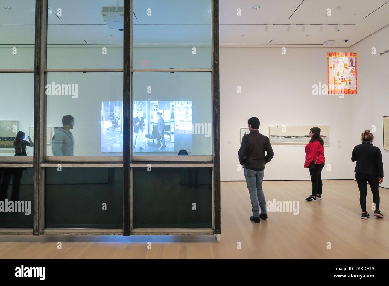 Facciata dal segretariato delle Nazioni Unite Edificio, Museo di Arte Moderna di Midtown Manhattan NYC, STATI UNITI D'AMERICA Foto Stock