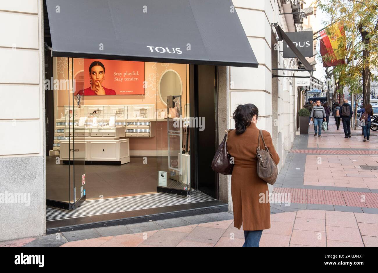 Spagnolo, gioielli e accessori moda rivenditore Tous store visto in Spagna  Foto stock - Alamy