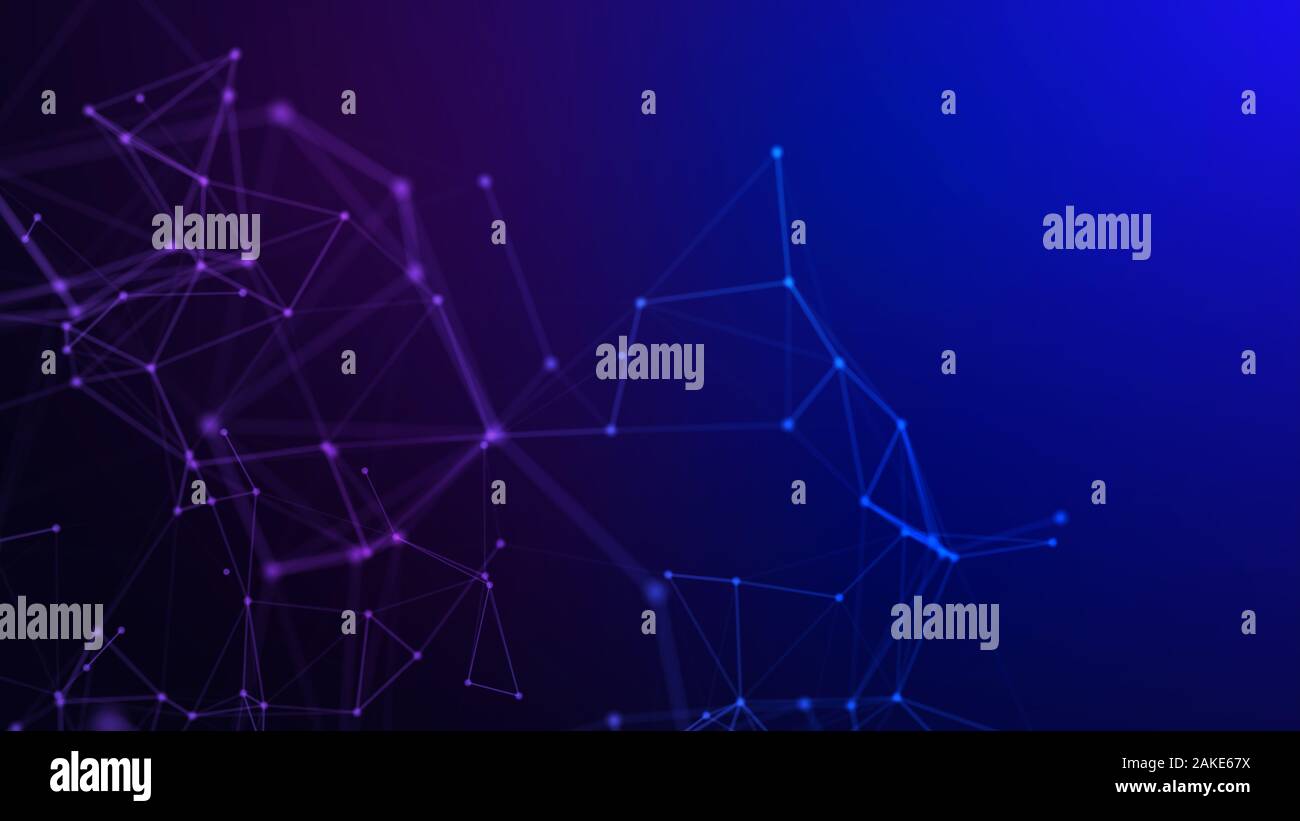 Concetto di rete, di comunicazione di internet. 3d'illustrazione. Foto Stock