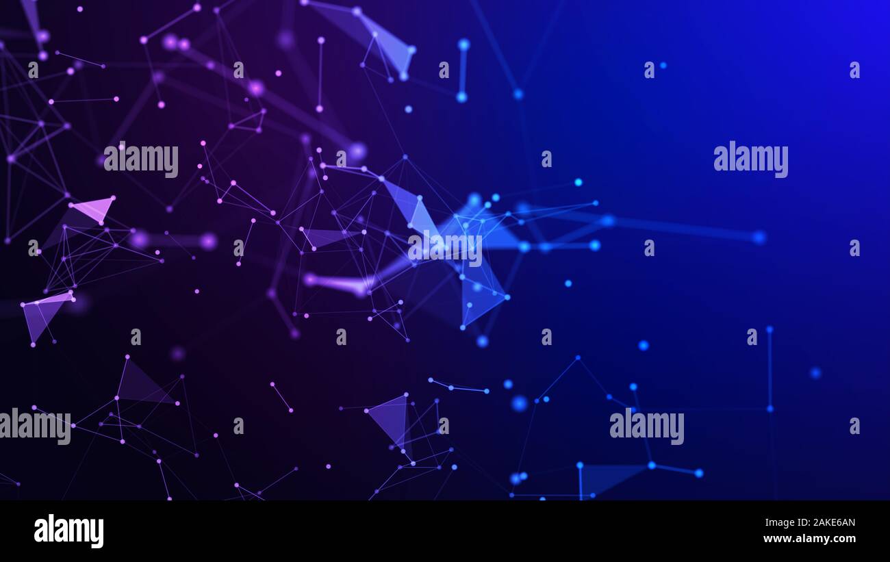 Concetto di rete, di comunicazione di internet. 3d'illustrazione. Foto Stock