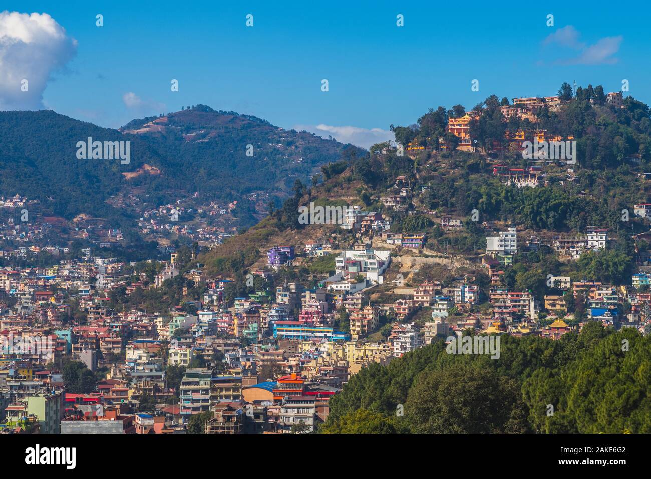 La città di Kathmandu, la capitale del Nepal Foto Stock