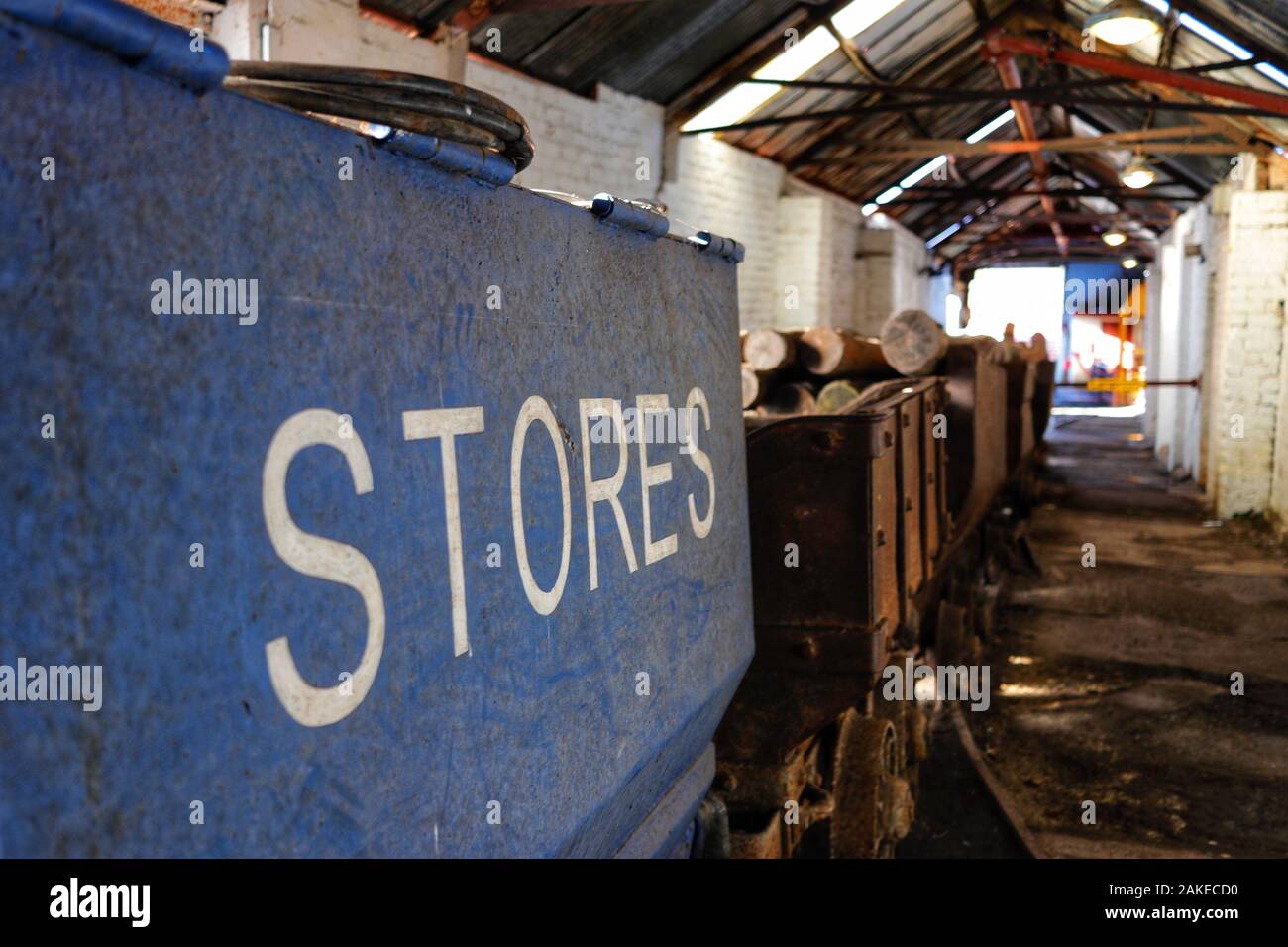 Il Big Pit National Coal Museum, Blaenavon, Wales, Regno Unito Foto Stock