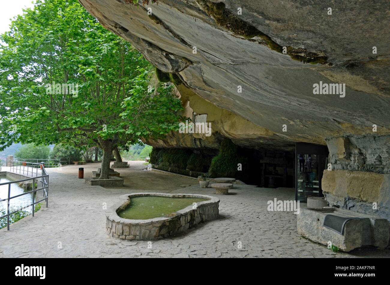 Monestir de Sant Miquel del fui in montagna. Foto Stock