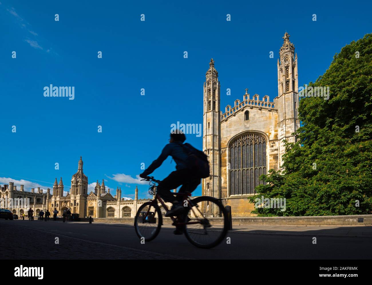 Regno Unito, Inghilterra, Cambridgeshire, Cambridge, King's Parade, King's College e King's College Chapel Foto Stock