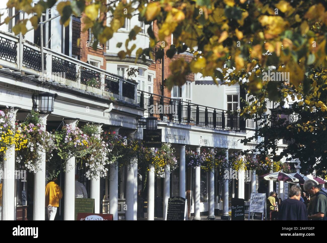 The Pantiles, Royal Tunbridge Wells, Kent, England, Regno Unito Foto Stock