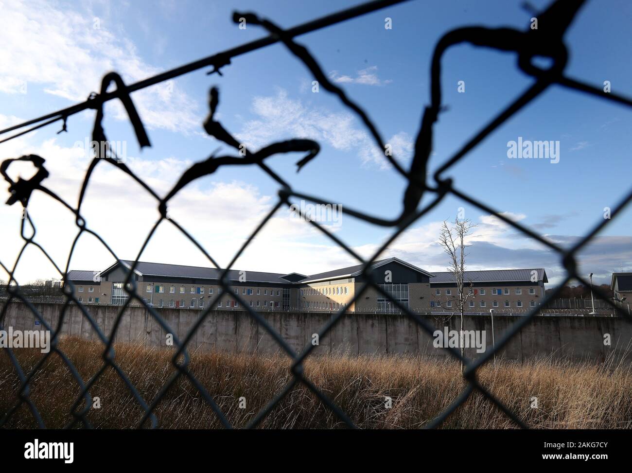 HMP bassa Moss prigione vicino a Bishopbriggs, East Dunbartonshire, un'indagine per omicidio è stato lanciato verso la morte di un prigioniero il lunedì. Foto Stock