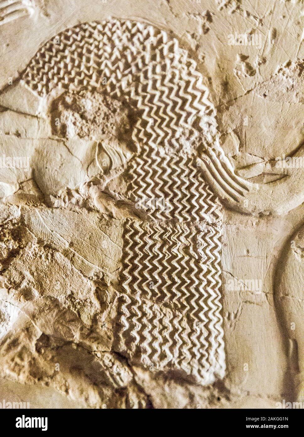 Luxor in Egitto, Assassif (parte della Valle dei Nobili), tomba di Kheruef : ballerino femminile acrobatico. Foto Stock