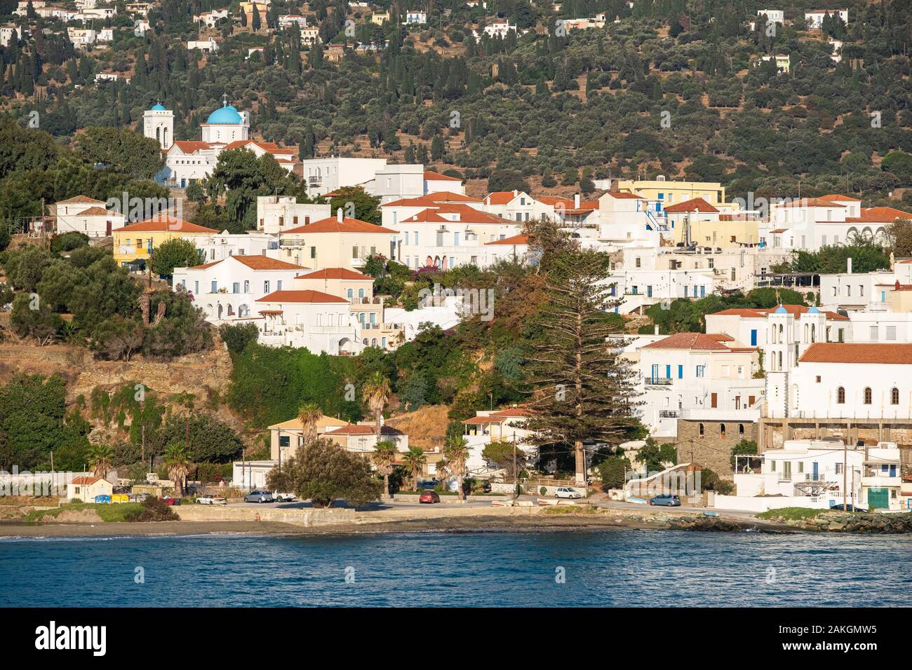 La Grecia, arcipelago delle Cicladi, Andros isola, Hora (o Andros), il quartiere medievale Foto Stock