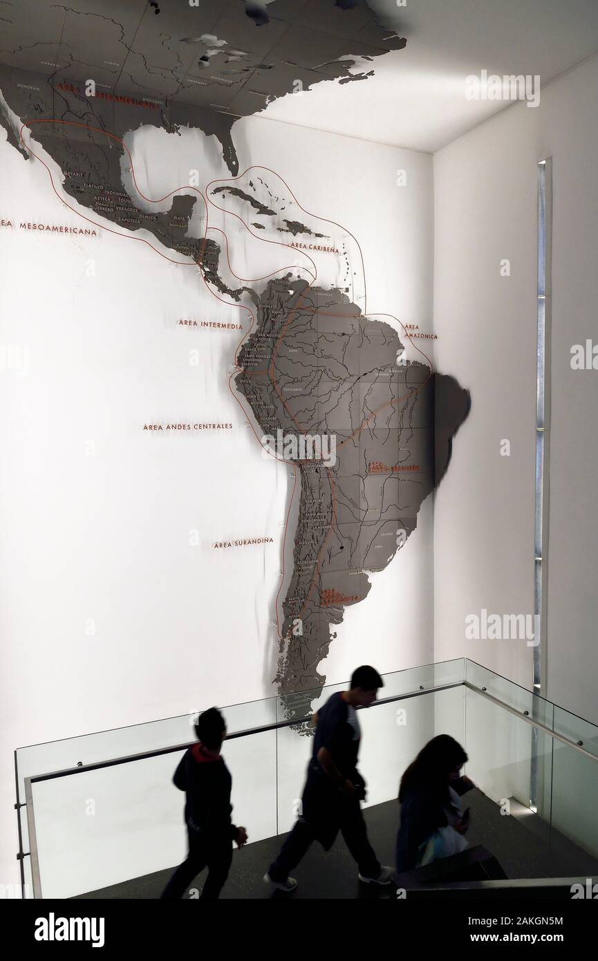 Il Cile, Santiago de Chile, cileno museo di arte pre-colombiana, Foto Stock