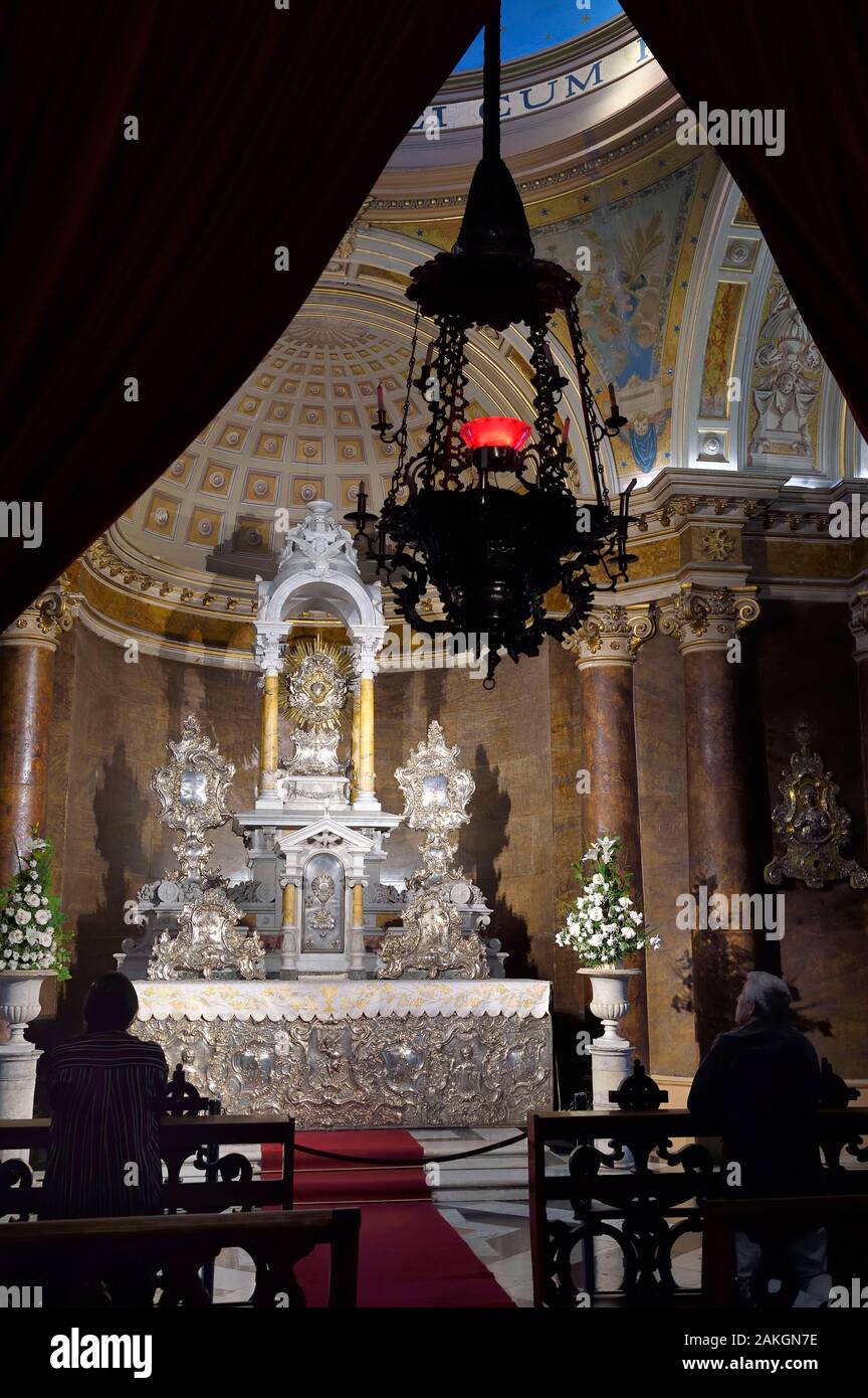 Il Cile, Santiago de Cile, Santiago Cattedrale Metropolitana chiamato anche cattedrale dell Assunzione della Vergine Santissima, la cappella del Santissimo Sacramento Foto Stock