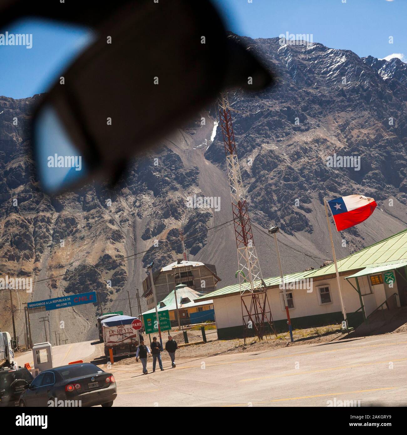 Argentina, Mendoza, Vicente Lezea, basco di immigrati di creare una società di trasporto che attraversa la cordigliera andina per il trasporto delle banane provenienti dal Cile Foto Stock