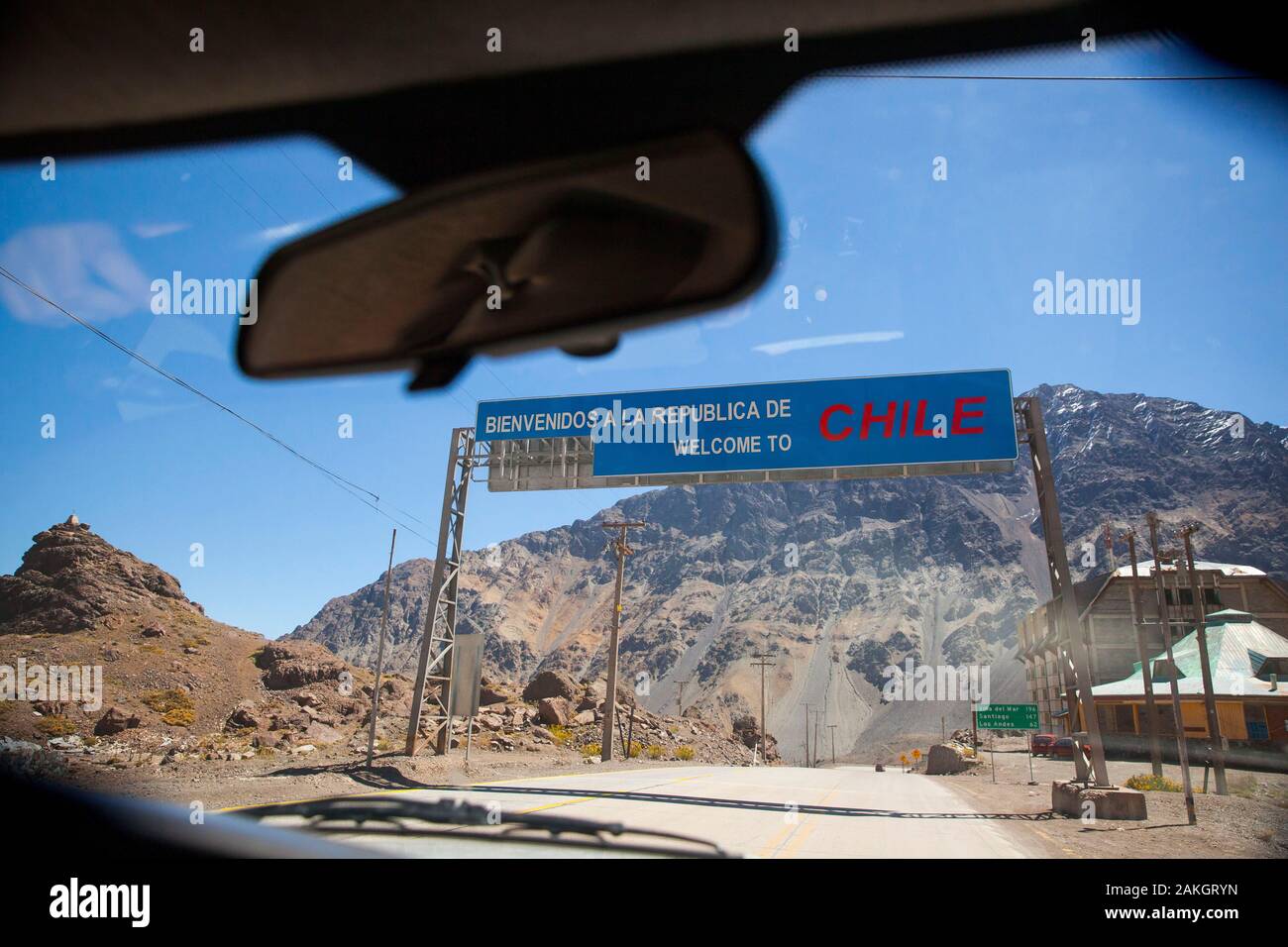 Argentina, Mendoza, Vicente Lezea, basco di immigrati di creare una società di trasporto che attraversa la cordigliera andina per il trasporto delle banane provenienti dal Cile Foto Stock