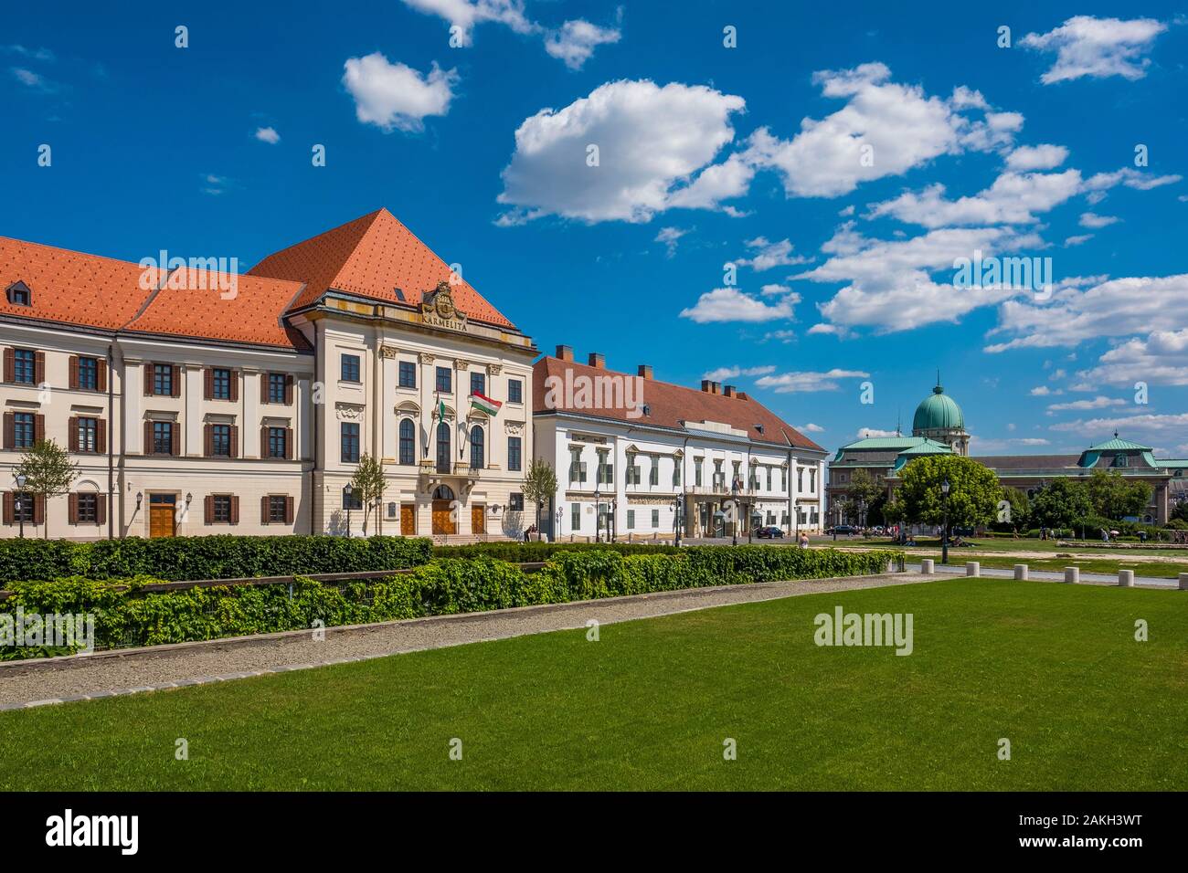 Ungheria, Budapest, il Budavár Palace o il Palazzo del Castello di Buda, patrimonio mondiale dell UNESCO Foto Stock