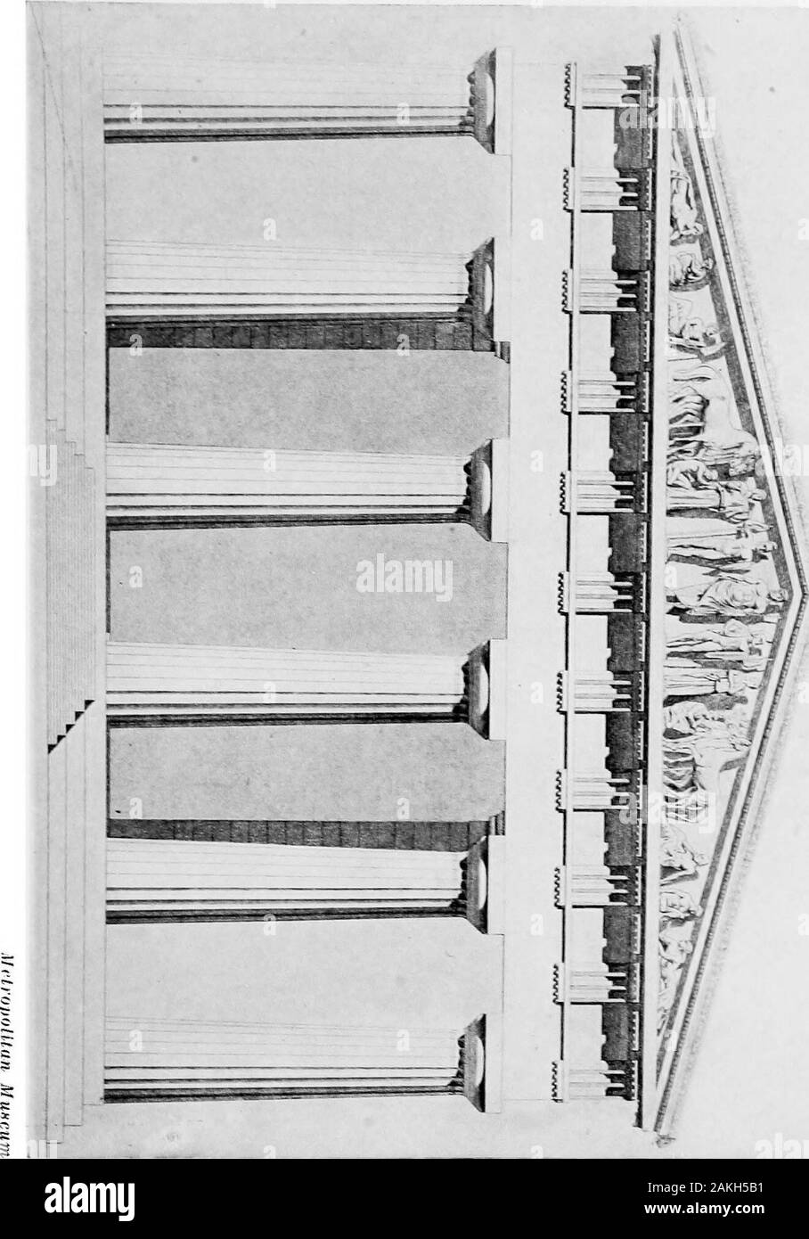 Città sepolta . cerchiamo di imparare l'originale buildinglooked e immaginare che in tutta la sua bellezza. Questo, gli uomini credono,è il modo in cui il Tempio di Zeus guardato. Le figure in pedi-mento erano tutti di Parian marmo. Al centro si erge Zeus lui-auto. Un carro corsa sta per essere eseguito e il contestantsstand su entrambi i lati di Zeus. Zeus ha dato la vittoria a Pelops,e Pelops divennero marito di Hippodameia, e re di Pisa, e fondò i Giochi Olimpici. Questi giochi sono stati heldevery quarto anno per più di un migliaio di anni. Nota: questa e le seguenti piastre delle fatiche di Eracle e thestatu Foto Stock