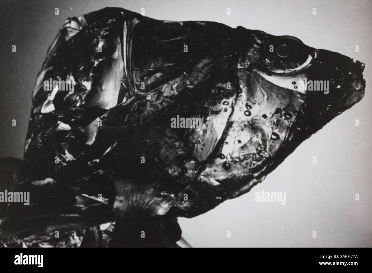 Fine anni settanta in bianco e nero extreme teorico di fotografia astratta Foto Stock