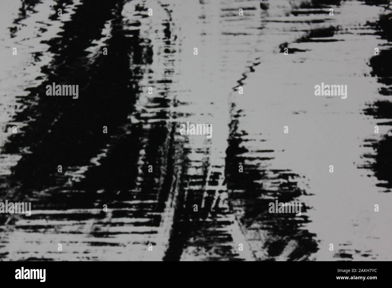 Fine anni settanta in bianco e nero extreme teorico di fotografia astratta Foto Stock