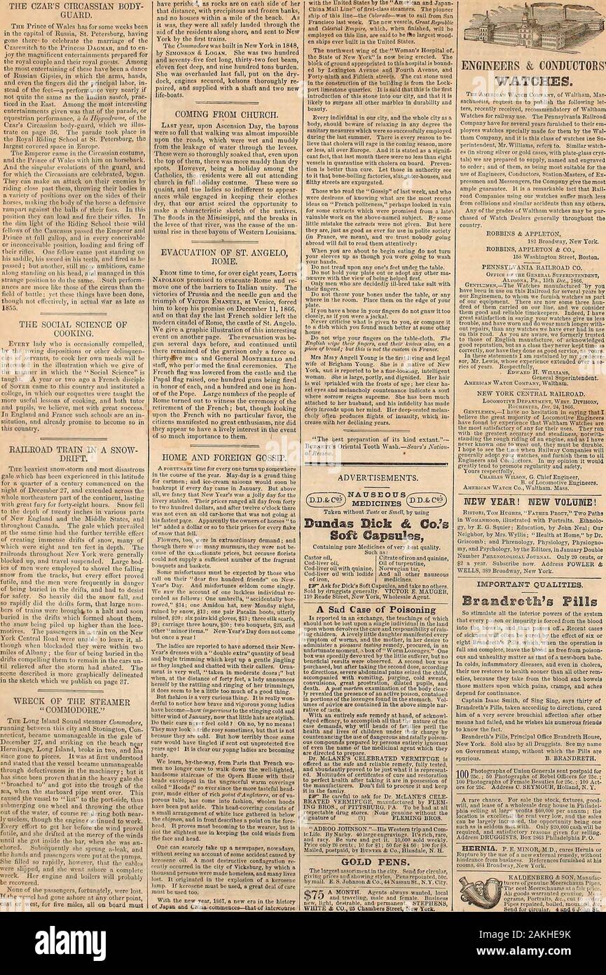 Harper's weekly . HAEPEES settimanale. [19 Gennaio 1867. TNH CZAUS C1I1CASSIAN IK.IDV-GUARD. Tiik Principe di Galles [ins per alcune settimane hei nel eajulnl .,! Ku-.ut, San 1ete,-huri;, litivit. Il 19 gennaio 1867.] HARPERS WEEKLY. q*C di cucitura ISsfThSlSril JfcR 1 l un l II i i r 1 I H I I M ,;:1;;1;:.:! Il libro sarà live, per sarà creduto. RecollectionsDISTINGUISHED personali generali da William F. G. Gambi. Ritratti.12Rao, panno, bordi smussati, t$2 00. Assicurarsi pila di cura. GILBERTS etfi tailed (ci dVcct un |M?niumcnt cura.circolare. Venduto da D nippies evicount ai concessionari. Gli agenti wantedSent tramite posta sul ri Foto Stock