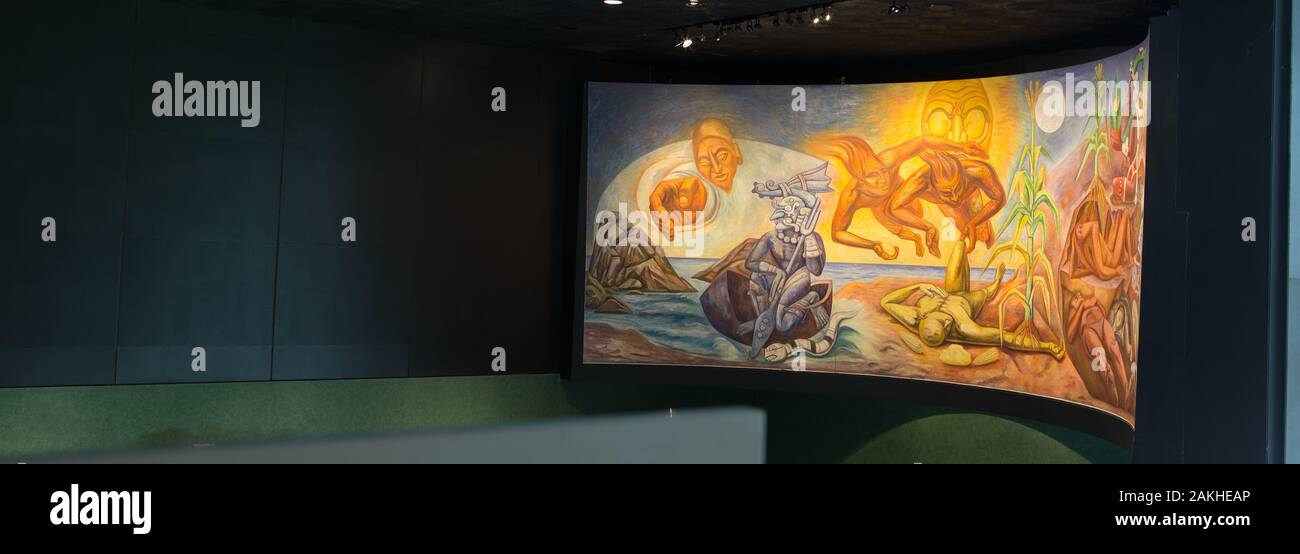 Museo Nazionale di Antropologia, Città del Messico Foto Stock