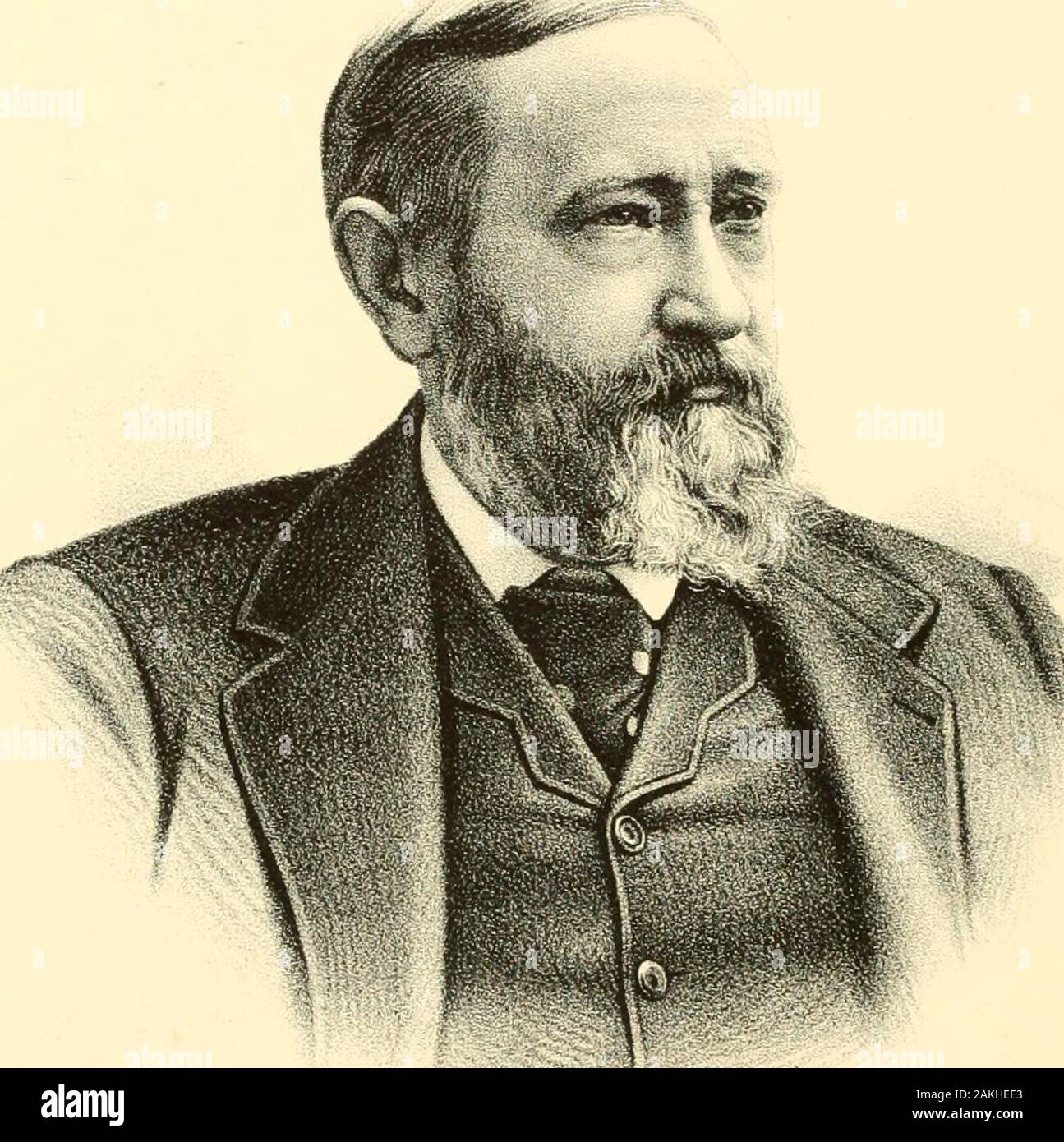 Ritratto biografico e album di Sangamon County, Illinois . la gente, da una maggioranza di circa athousand, oltre la brillante e a lungo cercato Repub-lican statista, James G. Blaine. Presidente Cleve-land si è dimesso dalla carica di governatore di New York inJanuary, 18S5, al fine di prepararsi per i suoi doveri inquanto Chief Executive di gli Stati Uniti, in whichcapacity il suo termine ha iniziato a mezzogiorno il 4 ofMarch, 1885. Per il suo gabinetto ofl5Cer egli selectedthe seguenti deputati: Per il Segretario di Stato,Thomas F. Bayard, del Delaware; segretario di theTreasury, Daniel Manning, di New York; Secretaryof guerra, Foto Stock