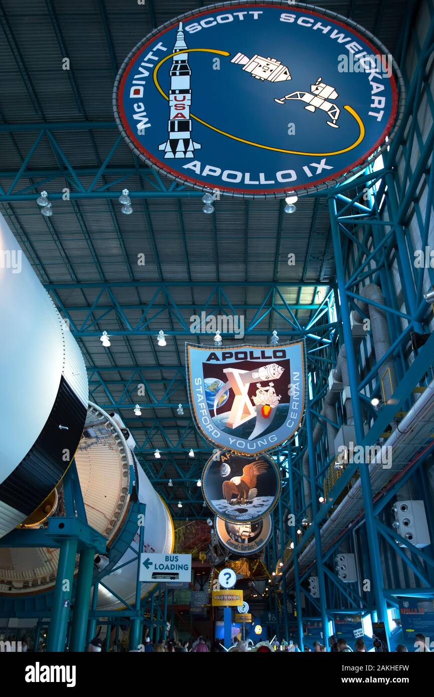 Kennedy Space Center, Cape Canaveral, Stati Uniti Foto Stock