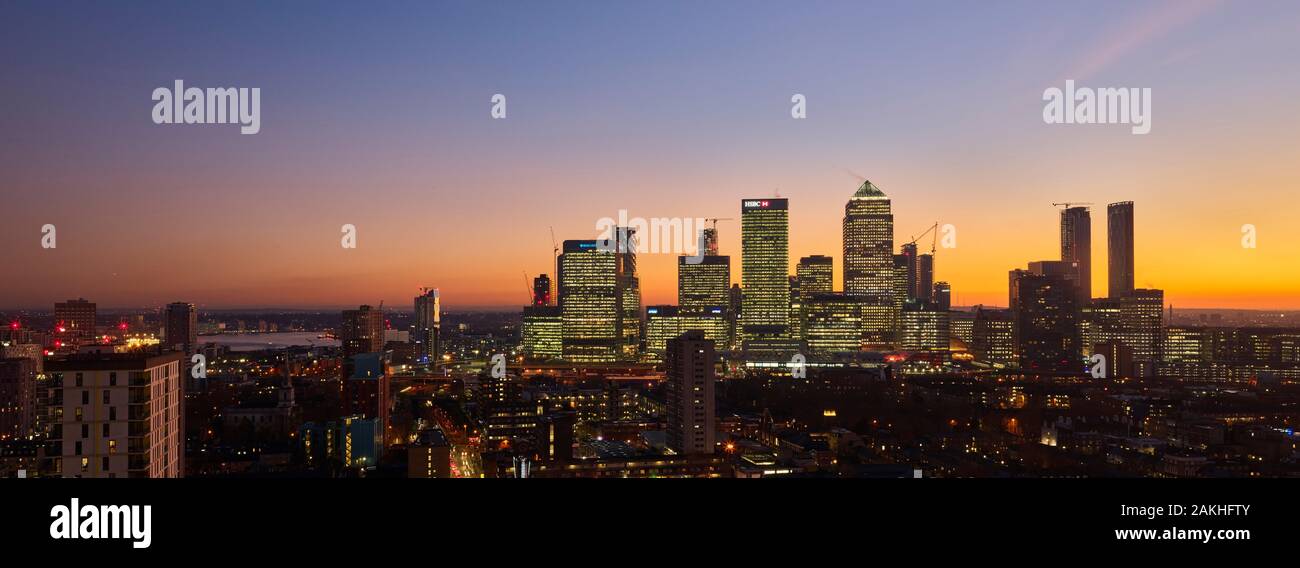 Canary Wharf, Londra Foto Stock