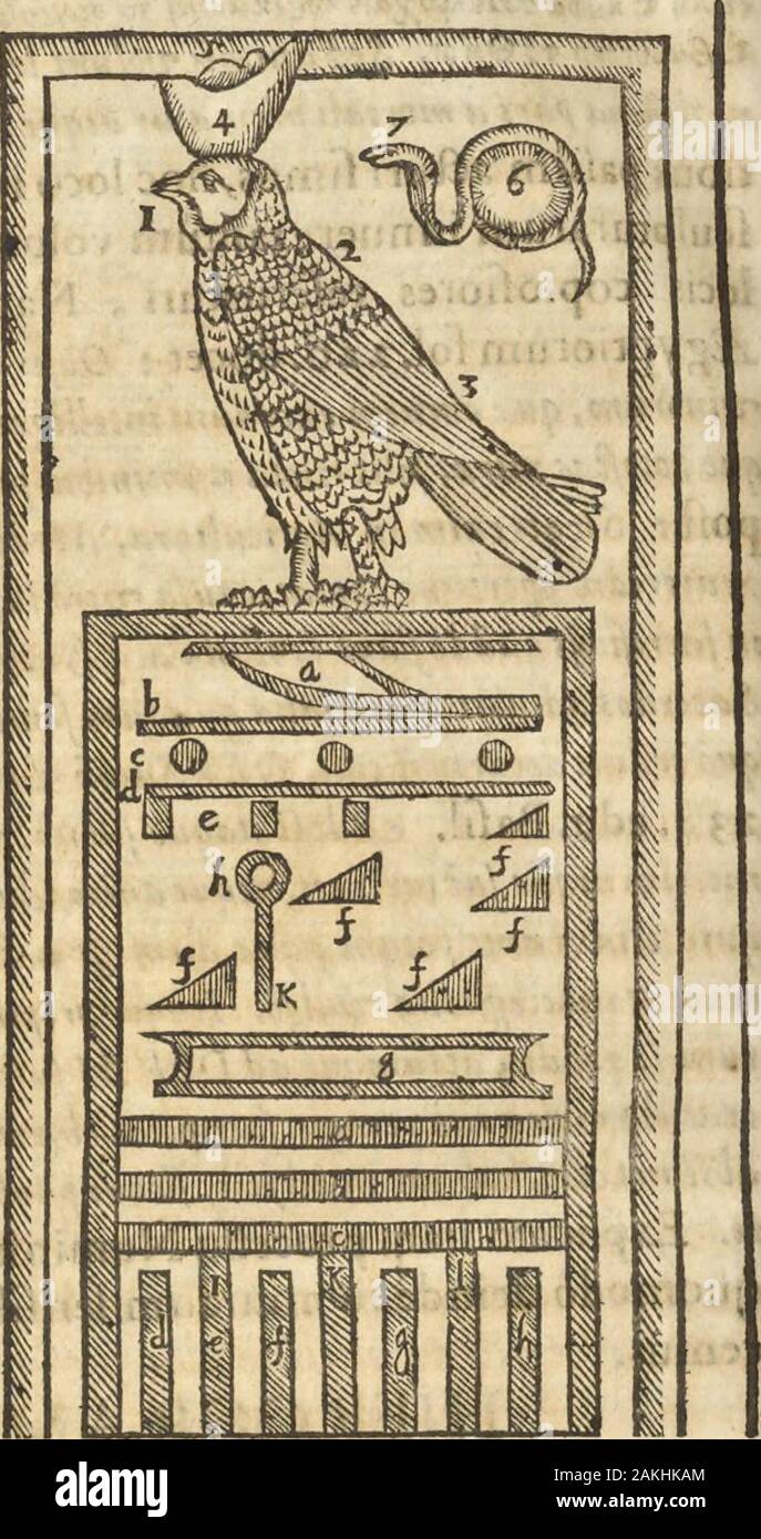 Athanasii Kircheri e SocIesu Obeliscus Pamphilius, hoc est, interpretatio noua & hucusque intentata obelisci hieroglyphici quem non ita pridem ex veteri hippodromo Antonini Caracallae Caesaris, nel forum agonale transtulit, integritati restituit & in Vbis Aeternae ornamentum erexit Innocentius XPontMax: in quo post varia Aegyptiacae, Chaldaicae, Hebraicae, Graecanicae antiquitatis doctrinaeque qua sacrae, qua profanae monumenta, veterum tandem theologia, hieroglyphicis inuoluta symbolis, detecta e tenebris in lucem asseritur . tL, corpoream naturam, fenfibilis & afpeclabifis natune amidtu vefti Foto Stock