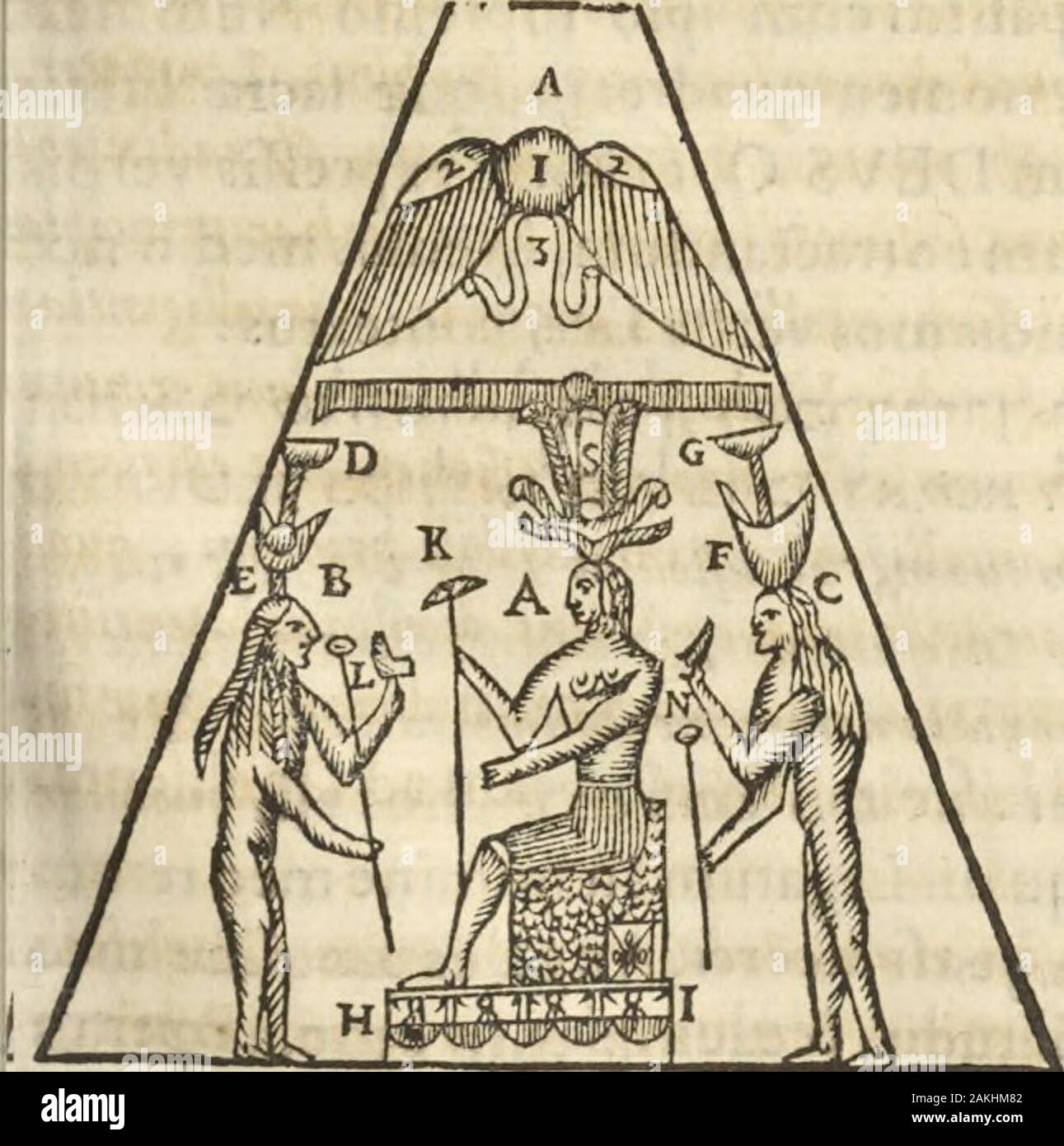 Athanasii Kircheri e SocIesu Obeliscus Pamphilius, hoc est, interpretatio noua & hucusque intentata obelisci hieroglyphici quem non ita pridem ex veteri hippodromo Antonini Caracallae Caesaris, nel forum agonale transtulit, integritati restituit & in Vbis Aeternae ornamentum erexit Innocentius XPontMax: in quo post varia Aegyptiacae, Chaldaicae, Hebraicae, Graecanicae antiquitatis doctrinaeque qua sacrae, qua profanae monumenta, veterum tandem theologia, hieroglyphicis inuoluta symbolis, detecta e tenebris in lucem asseritur . ifmusfchematifmi pri- minobisexhibet. CARHL SCHEMATISMI I. HIEROGRAM Foto Stock