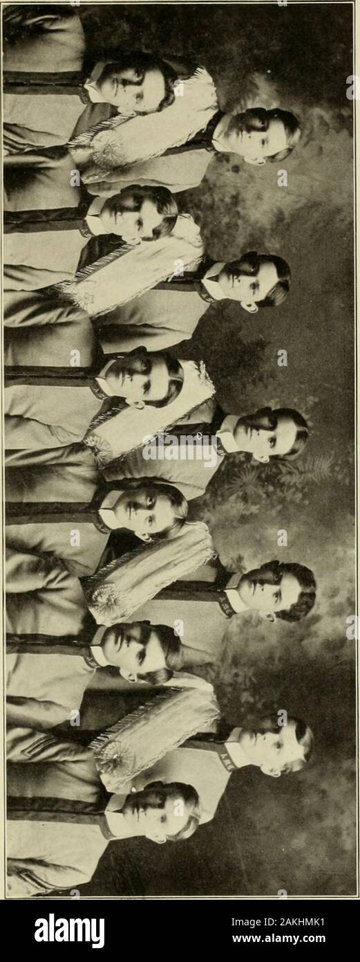 Agromeck . Quindicesima dibattito annuale, 6 maggio 1904 Programma E. C. BAGWELL. 04 Presidente W. G. FLNTH, 05 Segretario discussione oggetto: Rcsolccd. Che la nostra civiltà è endangeredby l'anticipo delle gare di giallo. DebatersAfKnuativc- C^ahvc- L. L. AUGH.AX. 06. V. M. HAIGLER. 06. J. H. SQLIRES. 05. J. M. Howard. 05. Esegue il marshalling J. A. MILLER. 04, capo-R. C. Lehman, 05. C. C. CLARDY. 06. C. C. Osborne, 07. THOS. HARRIS. 07. Tenerian Società Letteraria MdTTo:[.cycinil la- Alpi si trova l'Italia. Coi.le unità organizzative:viola e bianco. Ufficiali 1904-05 primo termine r. A. I,R( )( )M Iresidint W. (). Ckr.Ml Nice-1resident j Foto Stock