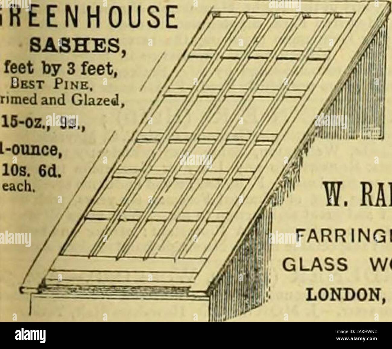 I giardinieri' cronaca : un settimanale illustrato ufficiale di orticoltura e materie affini . Impianto portatile di telai,D HALLIDAY e CO. desiderio di attirare LV" speciale attenzione al loro stabilimento telai di cui theyiways hanno un grande magazzino, pronto e vetrate dipinte. Essi arelade dei migliori materiali e possono essere messi insieme e takenpart in pochi minuti da qualsiasi. Pi CIEM, consegnati a qualsiasi stazione in Inghilterra, anche andelfast Dublino:- £ s. d. 6 metri di lunghezza e 4 metri di larghezza 2 15 o 12 piedi di lunghezza e 4 metri di larghezza .. .. .. .. 4 15 o 6 piedi di lunghezza e 5 metri di larghezza .. .. .. .. 3 15 o la piedi di lunghezza e 5 metri di larghezza .. 6 10 o Th Foto Stock