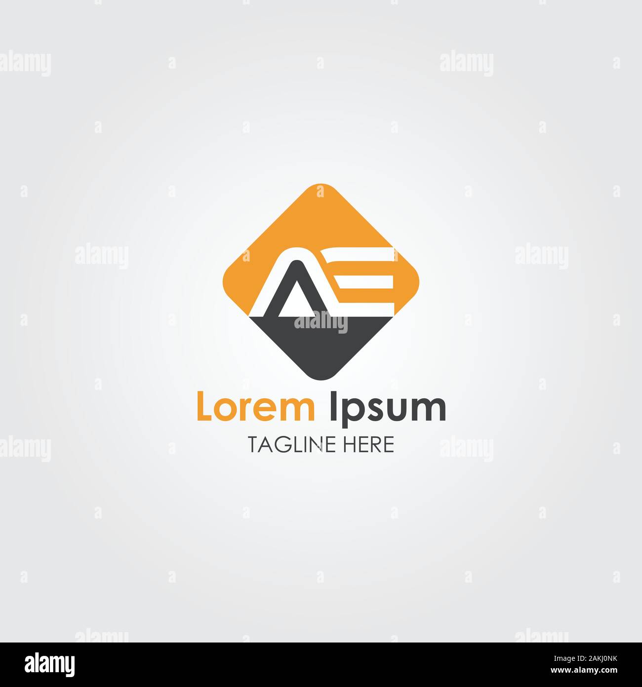 AE iniziale Lettera con logo moderno creativo Business Tipografia template vettoriale. Creative Abstract lettera ae Logo Design Illustrazione Vettoriale