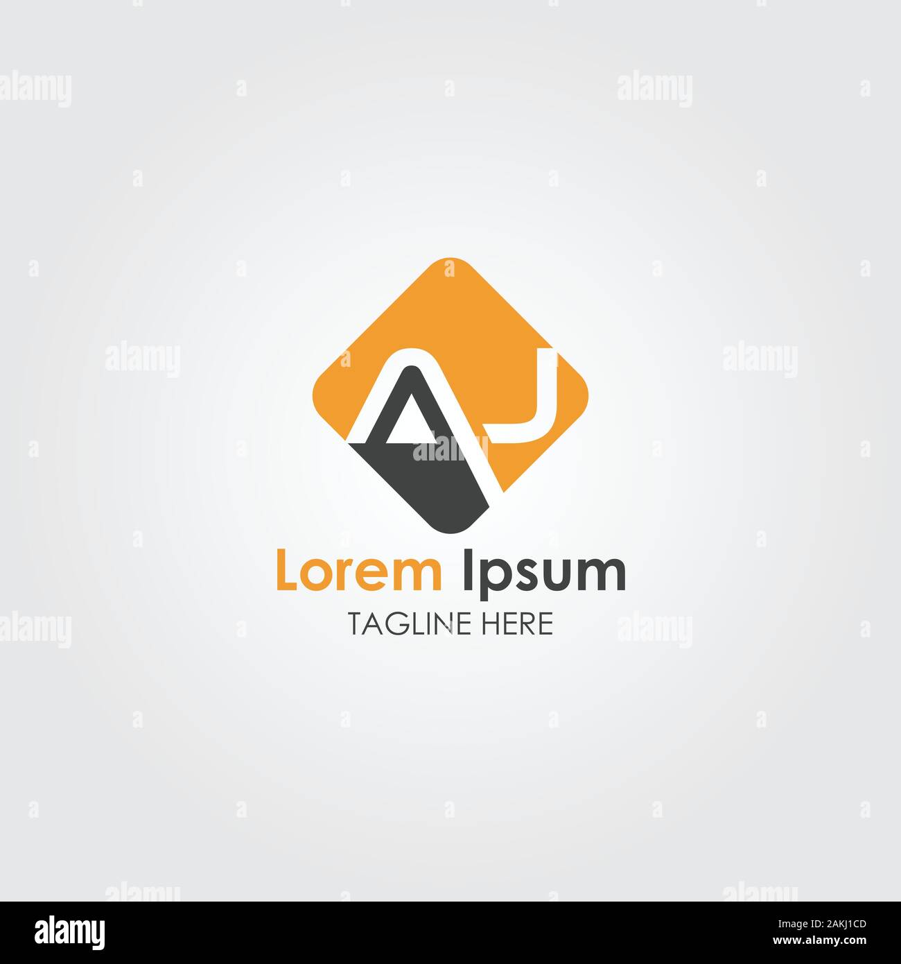 AJ iniziale Lettera con logo moderno creativo Business Tipografia template vettoriale. Creative lettera astratta AJ Logo Design Illustrazione Vettoriale