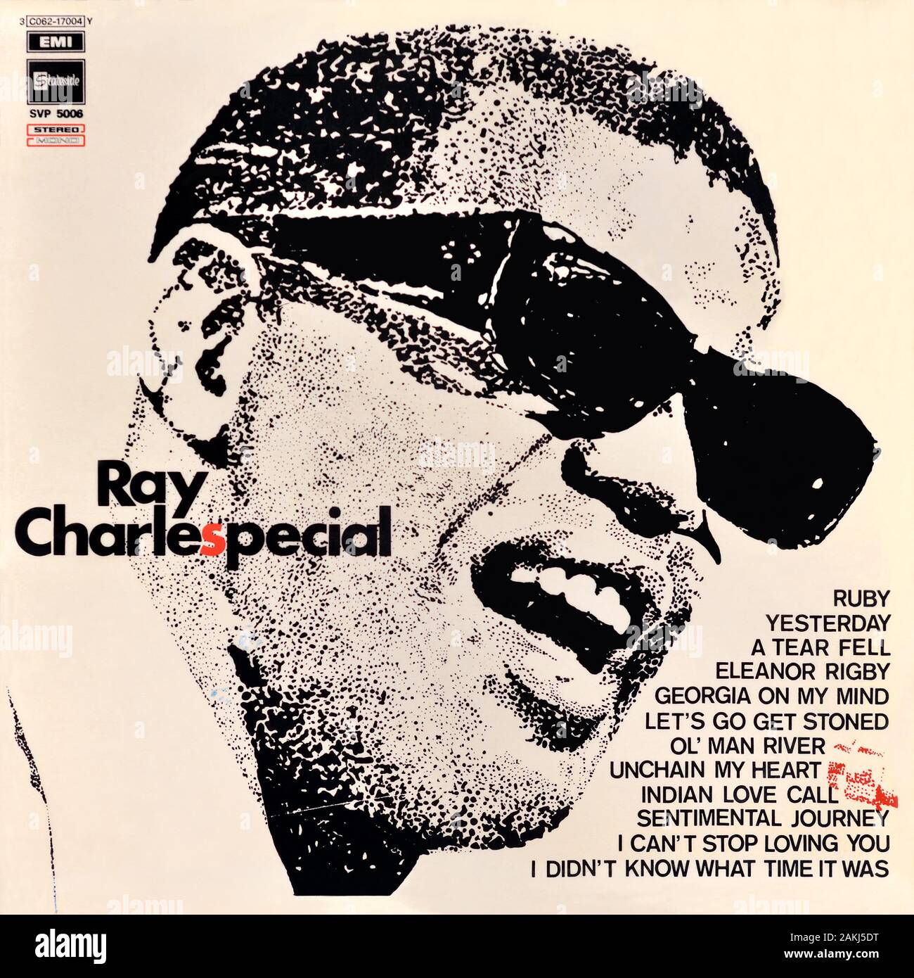 Ray Charles - copertina originale dell'album in vinile - Ray Charles Special - 1969 Foto Stock