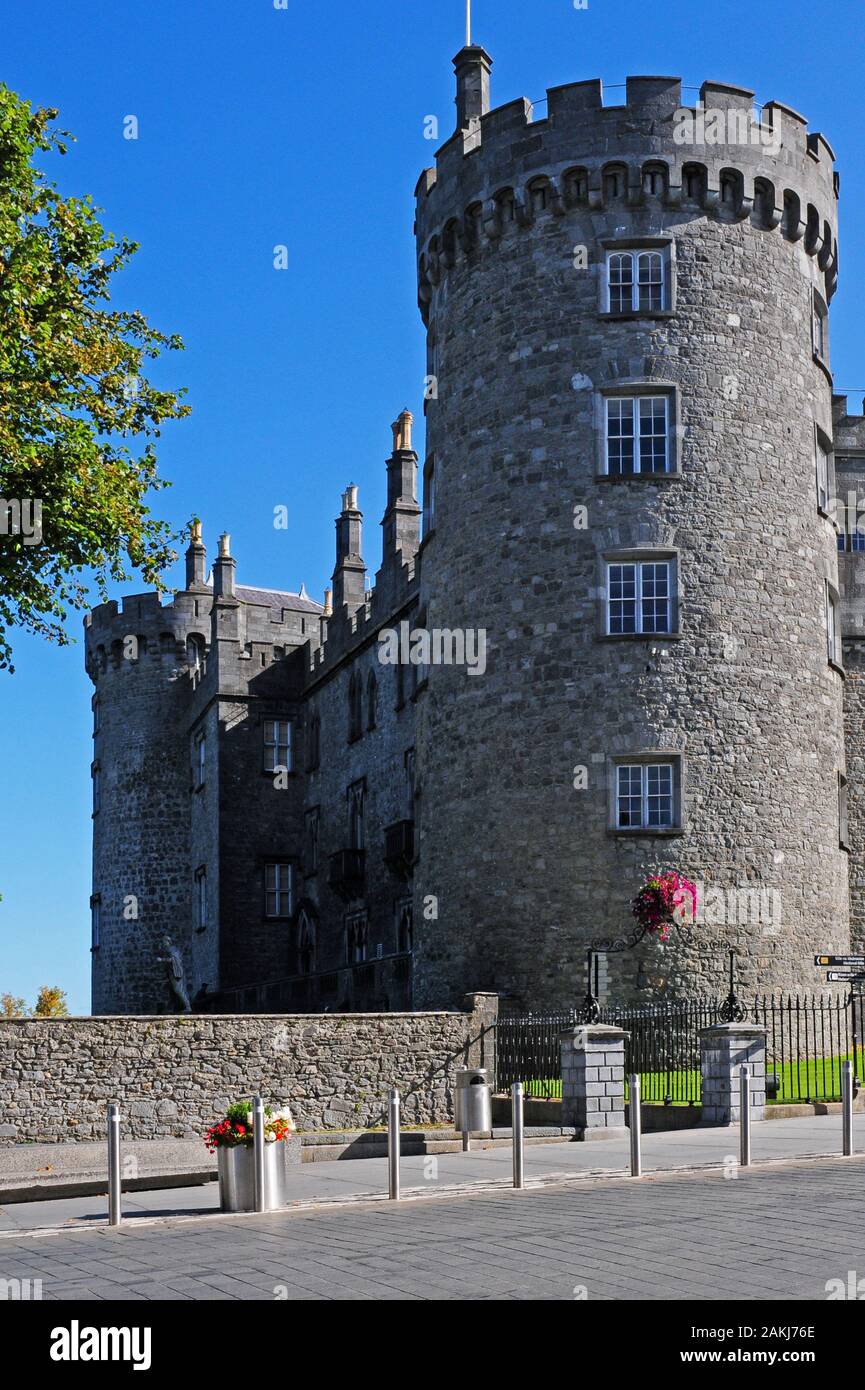 Il castello, Kilkenny, co. Kilkenny, Eire. Foto Stock