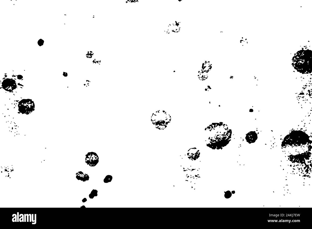 Gocce di sangue o di altro fluido su sfondo bianco. Illustrazione Vettoriale
