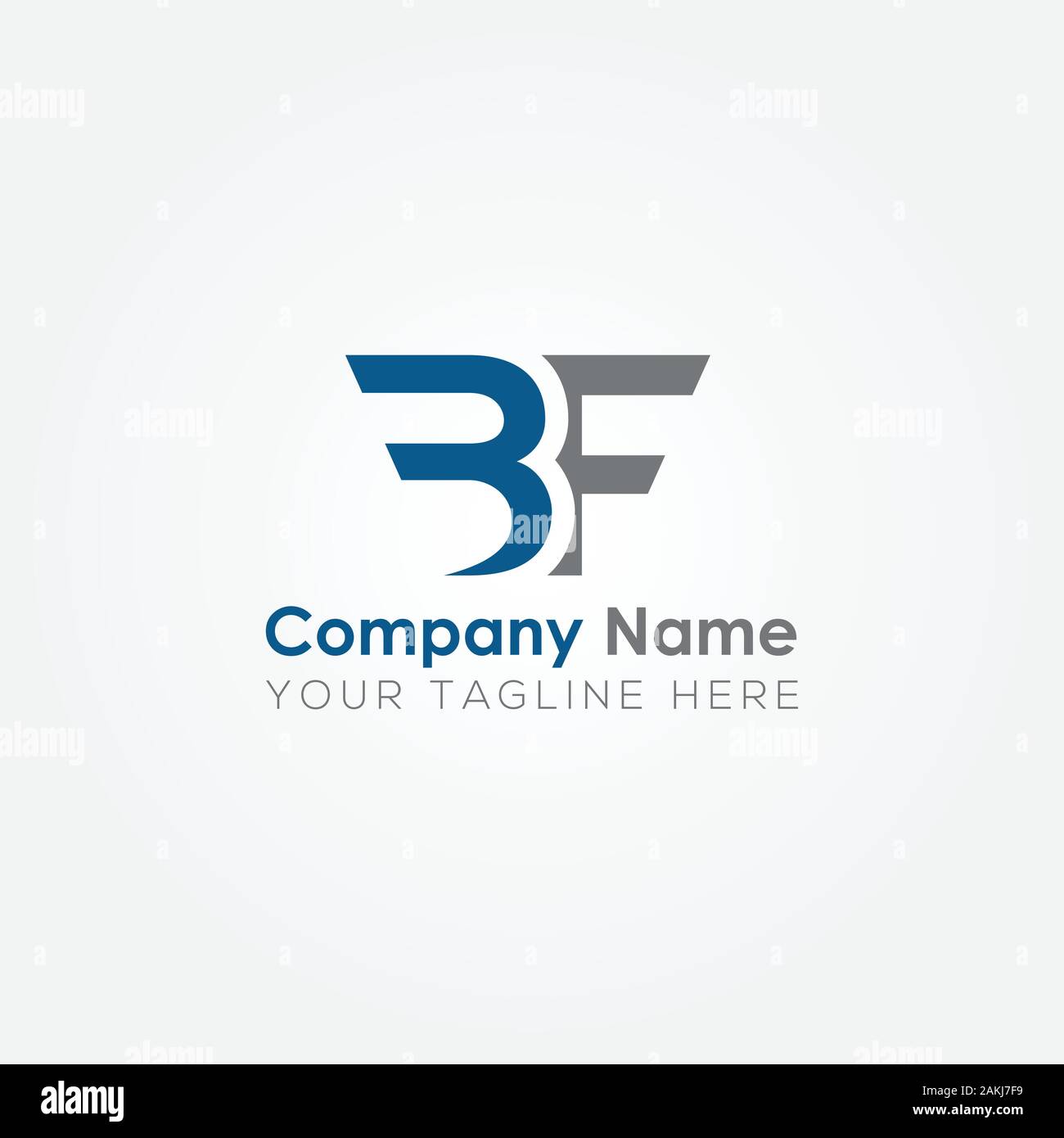 BF iniziale Lettera con logo moderno creativo Business Tipografia template vettoriale. Creative lettera astratta BF vettore Logo. Illustrazione Vettoriale