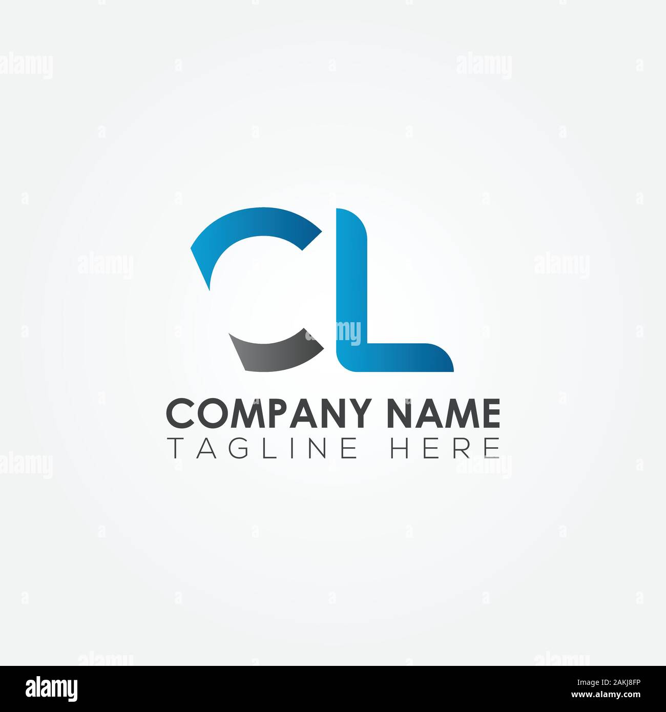 Iniziale CL Lettera con logo moderno creativo Business Tipografia template vettoriale. Creative lettera astratta CL Logo Design Illustrazione Vettoriale