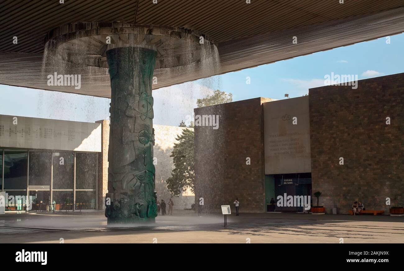 Il Museo di Antropologia di Città del Messico, Messico Foto Stock