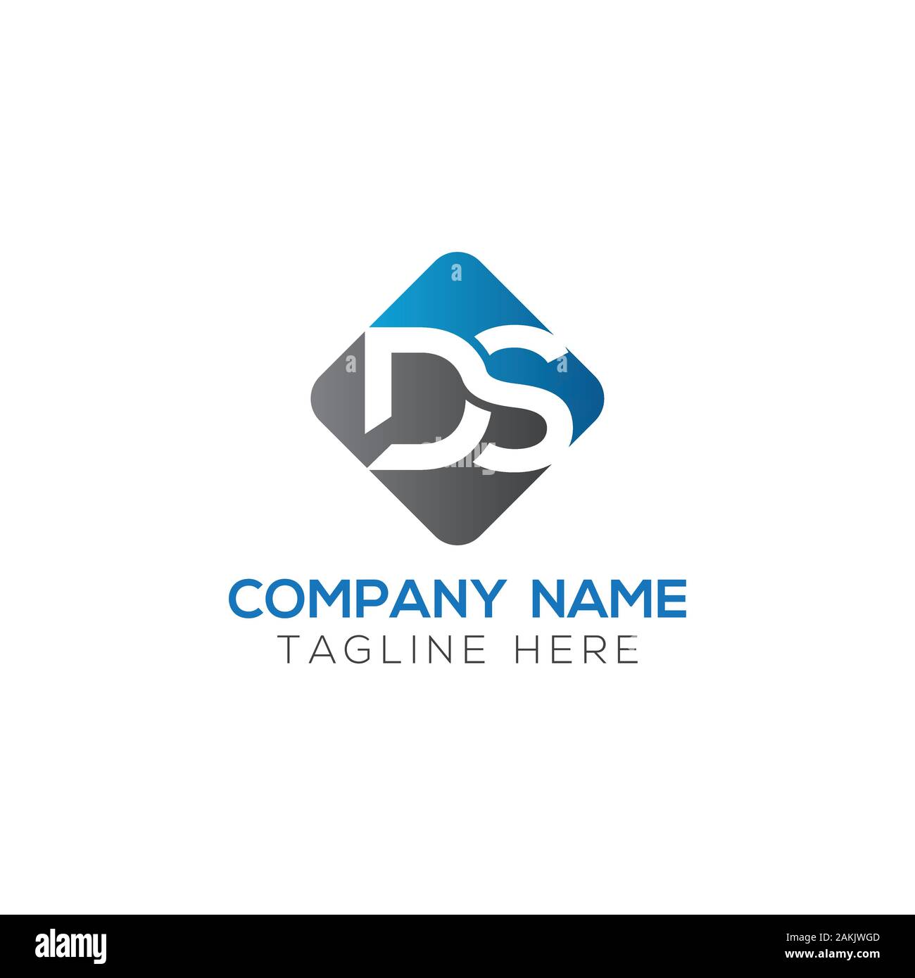 Iniziale lettera DS Logo con creativa e moderna Tipografia Business template vettoriale. Creative lettera astratta DS vettore Logo. Illustrazione Vettoriale