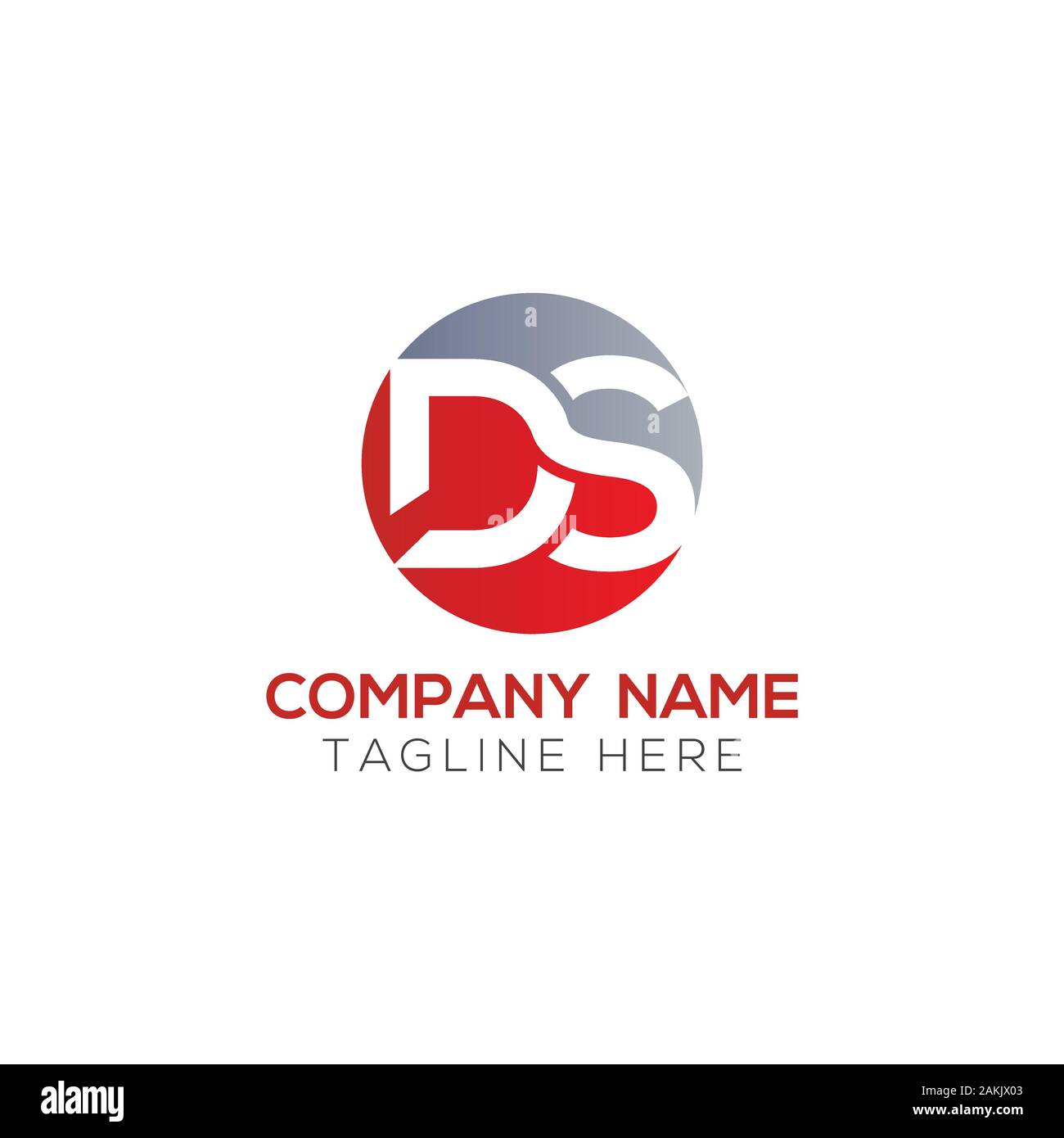 Iniziale lettera DS Logo con creativa e moderna Tipografia Business template vettoriale. Creative lettera astratta DS vettore Logo. Illustrazione Vettoriale