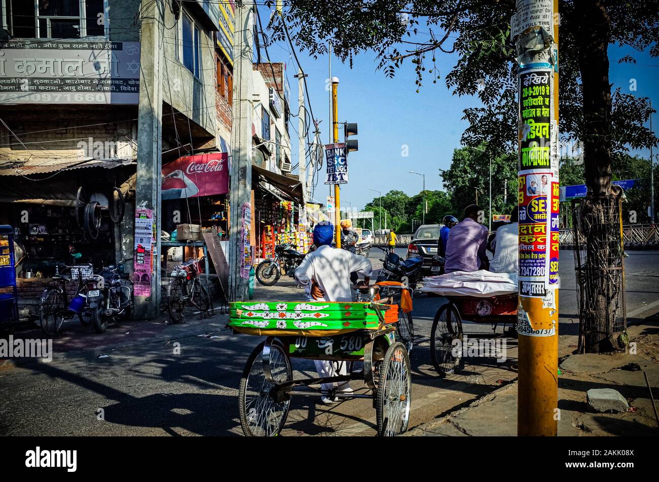 Fotografia di strada in India nel novembre 2019 prima di COVID 19 Foto Stock