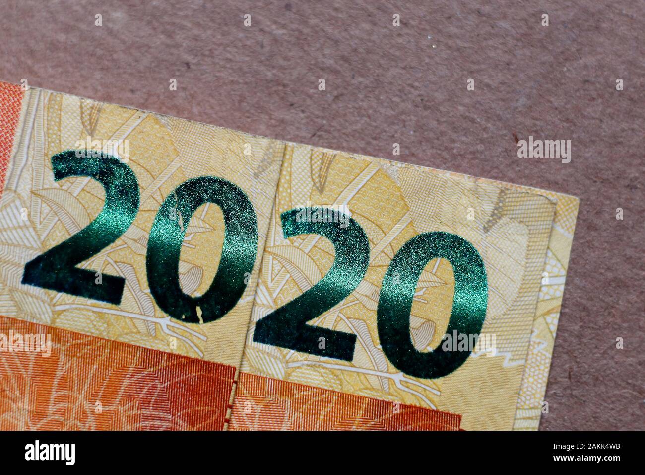 Real brasiliano note, soldi dal Brasile, note di Real, Brasile BRL banconota, valuta brasiliana, di economia e affari. Foto Stock