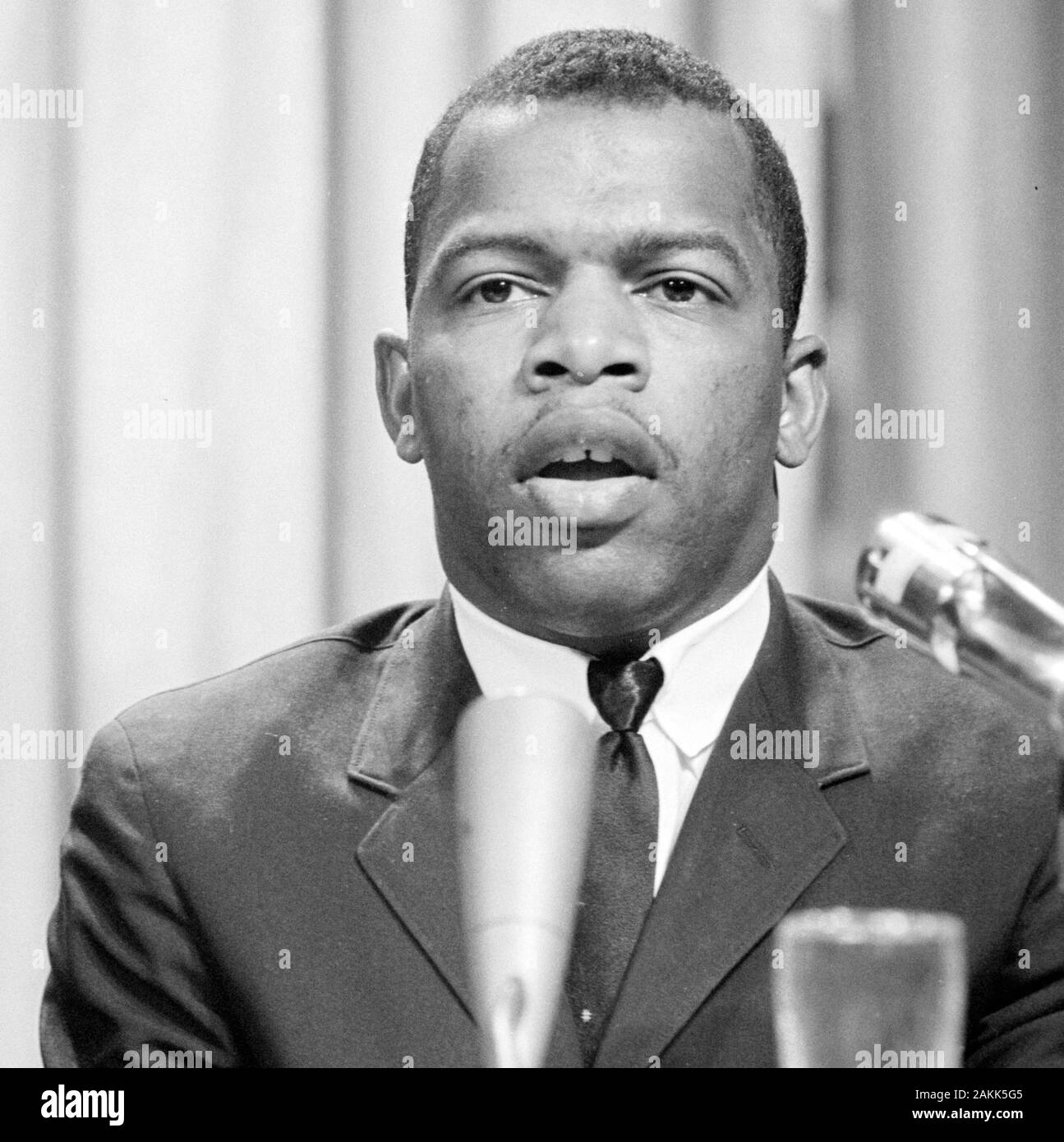 John Lewis, americana dei diritti civili attivista, John Robert Lewis (1940), uomo politico americano e leader dei diritti civili. Foto Stock