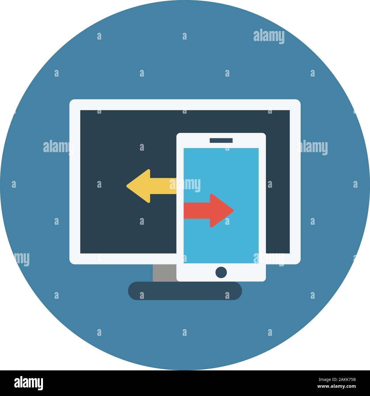 La condivisione dei dati Illustrazione Vettoriale
