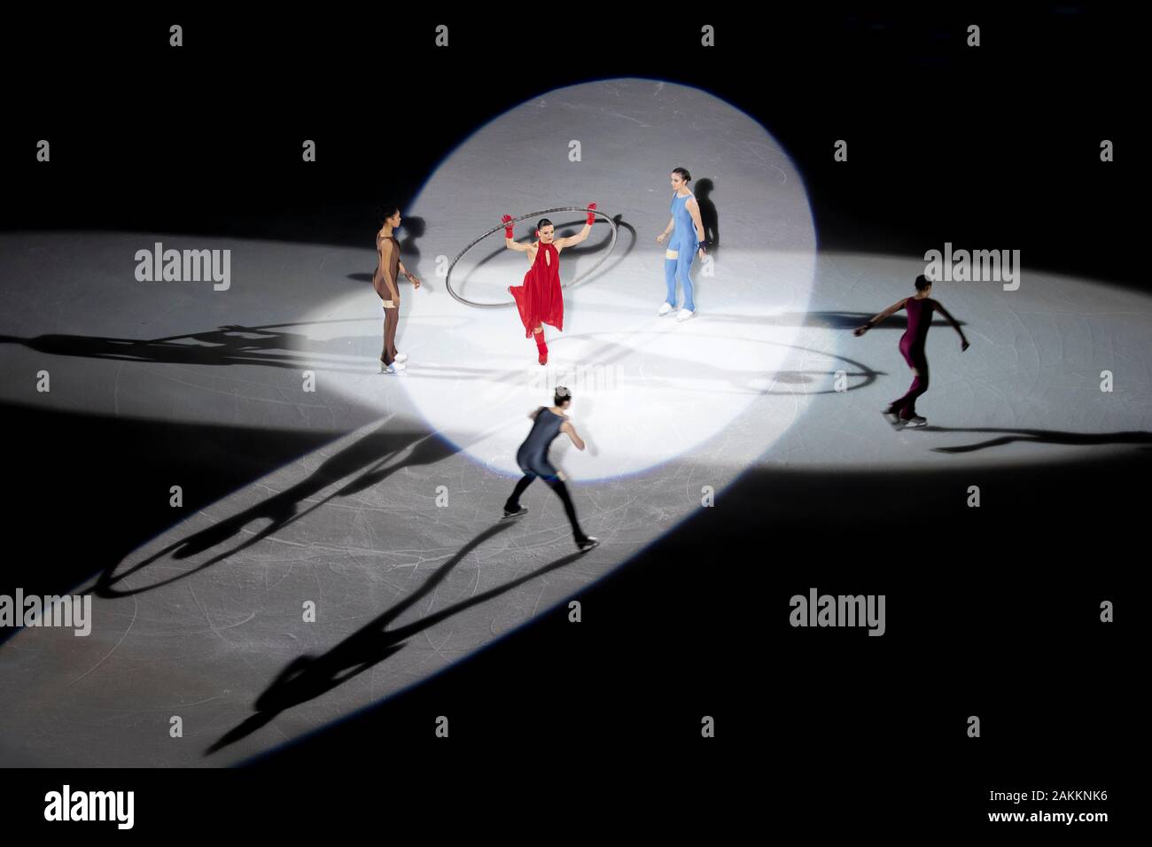 Il Lausanne 2020 Olimpiadi della Gioventù cerimonia di apertura il 9 gennaio 2020 a Losanna Vaudoise Arena in Svizzera. Foto di Sam Mellish Foto Stock