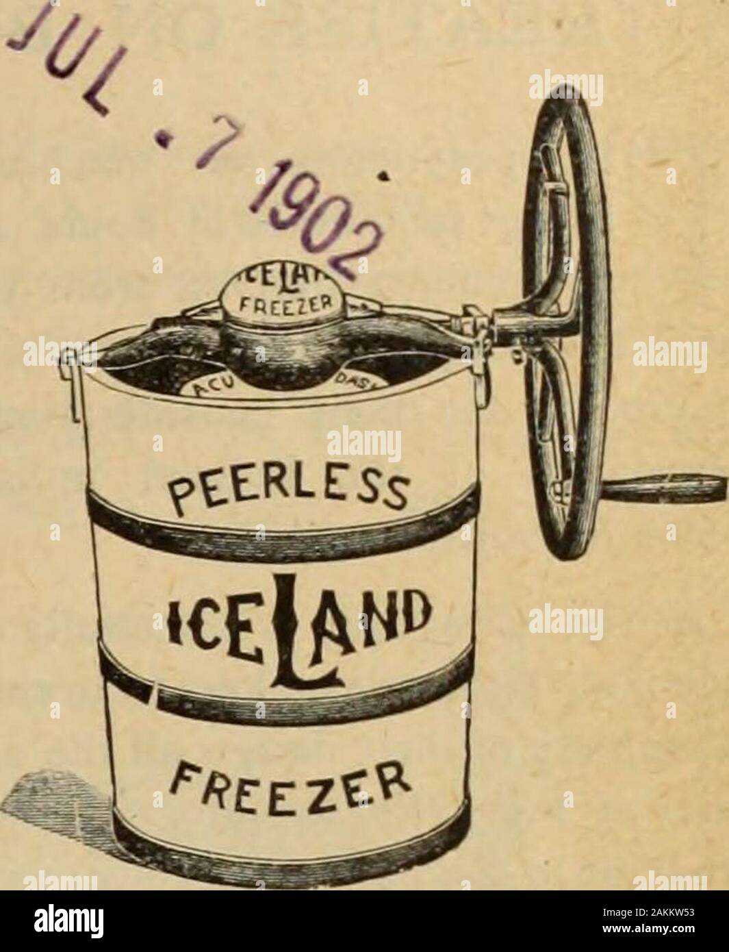 Merchandising Hardware (gennaio-giugno 1902) . FREZO. Qt-1, 2, 3, 4, 6. Il congelatore Frezo (un movimento) lee rende la crema in quattro minuti. Ineguagliabile Islanda. Qt-1, 2, 3, 4, 6, 8, 10, 12, LTI. 20, 25. TOY congelatori. 1 pinta, rifili nichelata. L'incomparabile Freezer (un movimento). Essa è la più semplice congelatore realizzato: rende liscia, deliziosi gelati in tre minuti. Schermo di Windows. Ineguagliabile freezer. Completare con Fly-Wheel.qt-16, 20, 25. t&LT; Screen Doors. * Foto Stock