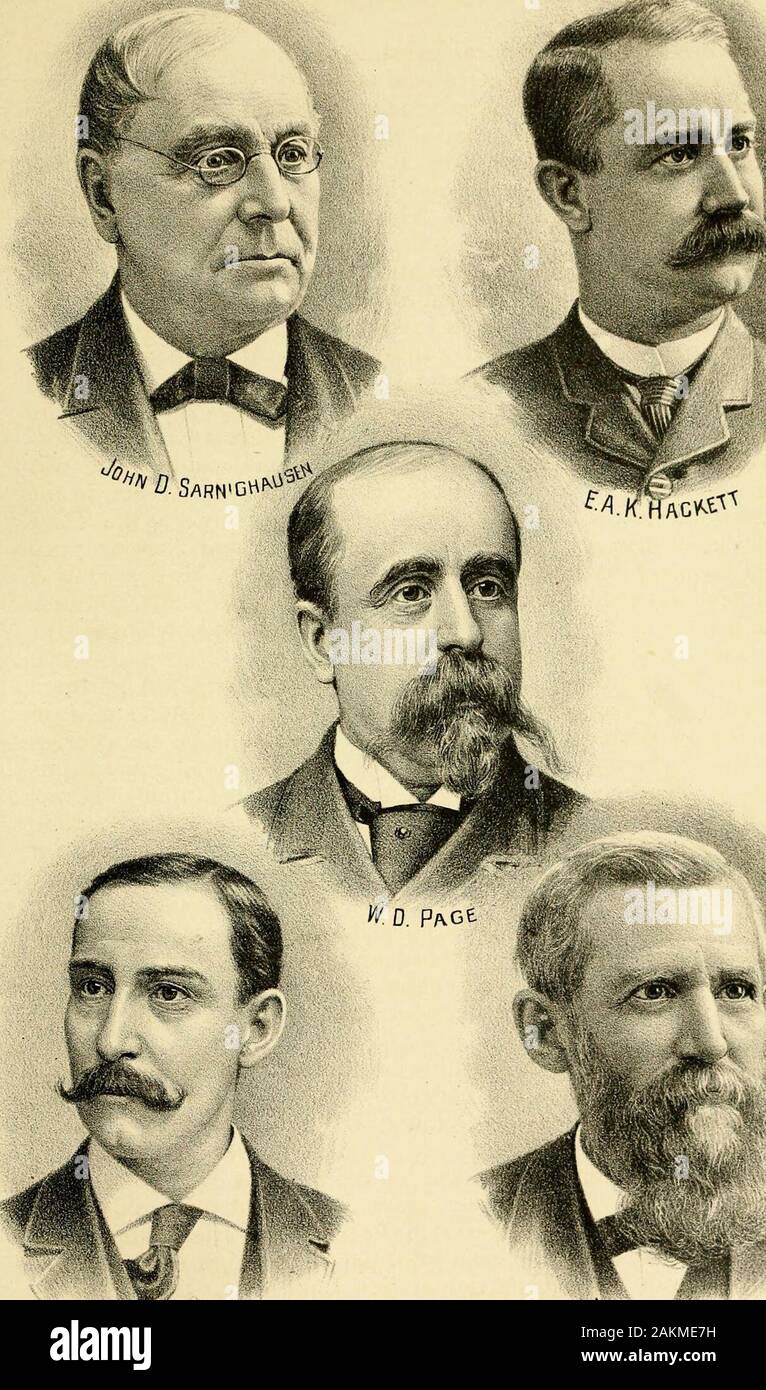 Valle dell alto Fiume Maumee, con account storico di Allen County e la città di Fort Wayne, Indiana . ses. Il sig. Jones non è stato solo il publisherbut l'editor. Pochi mesi più tardi l'on. Isaac Jenkinson acquistato aninterest e divenne editor. Nel mese di ottobre dello stesso anno un nuovo cylin-der press è stato messo in e un motore portatile è stato aggiunto per l'ufficio. TheGazette divenne così il primo successo di vapore printing house in FortWayne. Nel marzo 1864, il Sig. Jones ha venduto il suo interesse a H. C. Hartman, esq.,e la nuova impresa ingrandito la carta per una sette-colonna folio. Mr.Hartman in pensione nel 1867, e in O Foto Stock